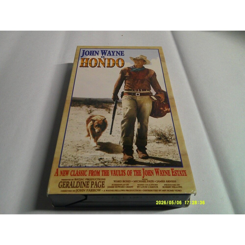 John Wayne Hondo VHS Tape MPI Home Video Western Classic The Duke